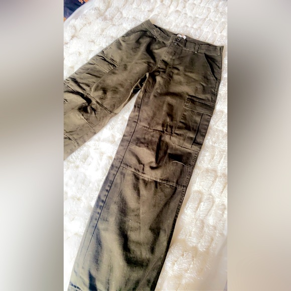 Olive Cargo Pants - Picture 1 of 3